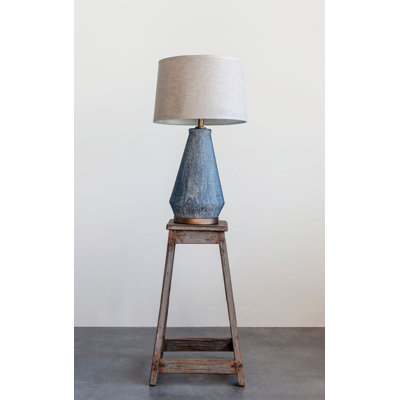 Blue Table Lamp Bungalow Rose Blue Table Lamp Bungalow